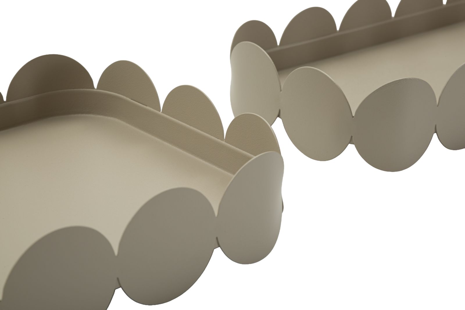SATURN TRAY RECT. DOVE GREY SET 2 PCS CM 40X16,5X4,5-29X12X4,5 - slika 4