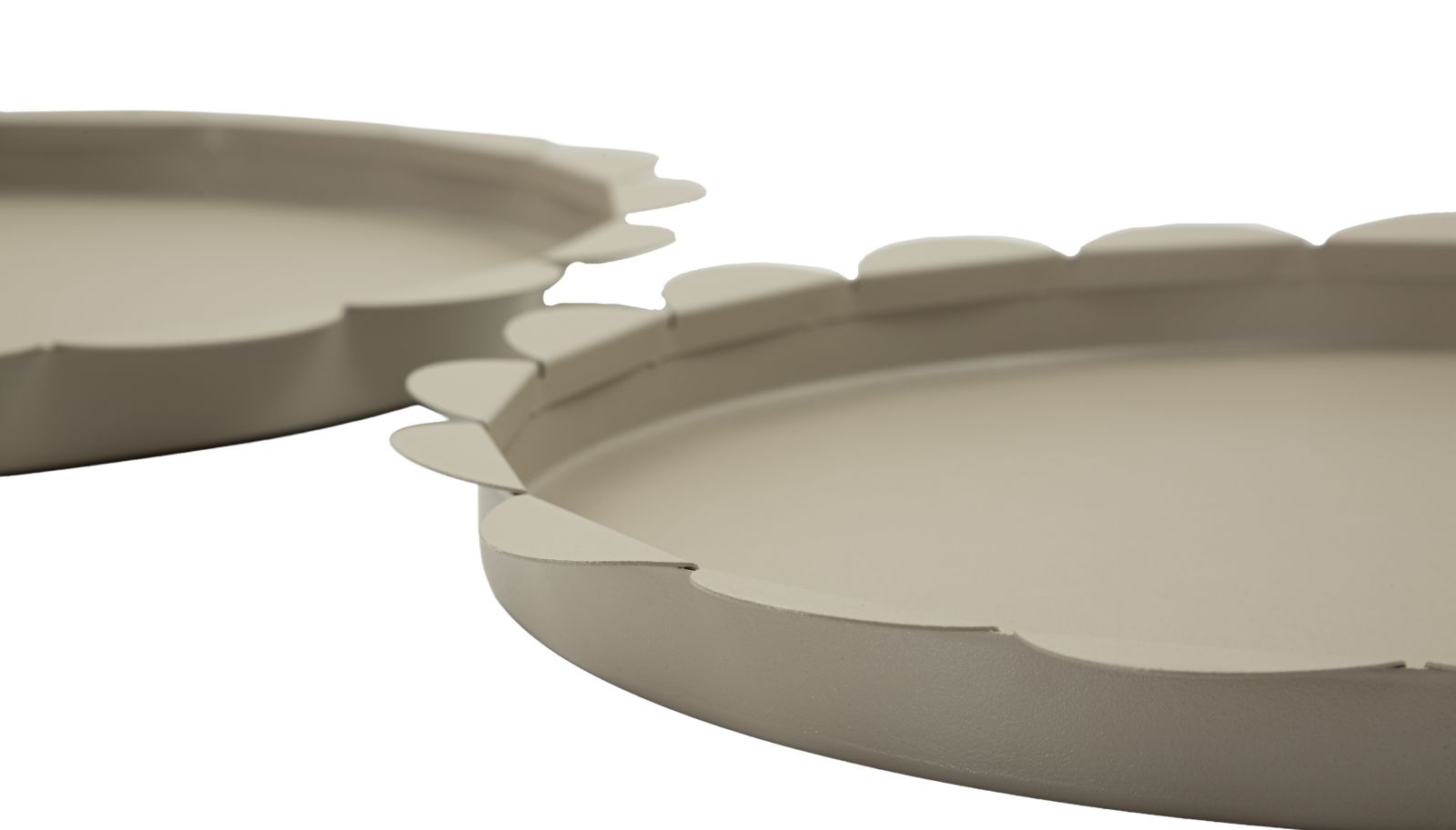 SATURN TRAY ROUND DOVE GREY SET 2 PCS CM Ø 33X2-27,5X2 - slika 4