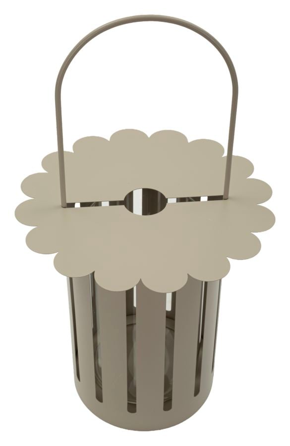 SATURN LANTERN DOVE GREY CM Ø 24X43 - slika 3