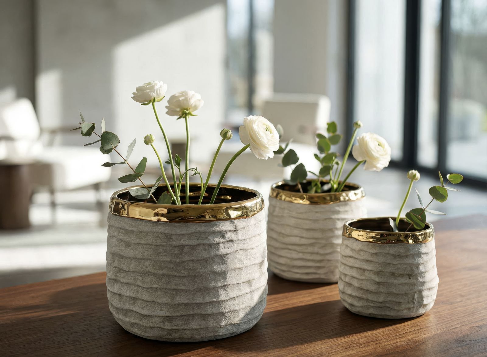 LIMA TALL CACHEPOT SET 3 PCS CM Ø 23X17,5-18,5X15-15X12,5 - slika 7