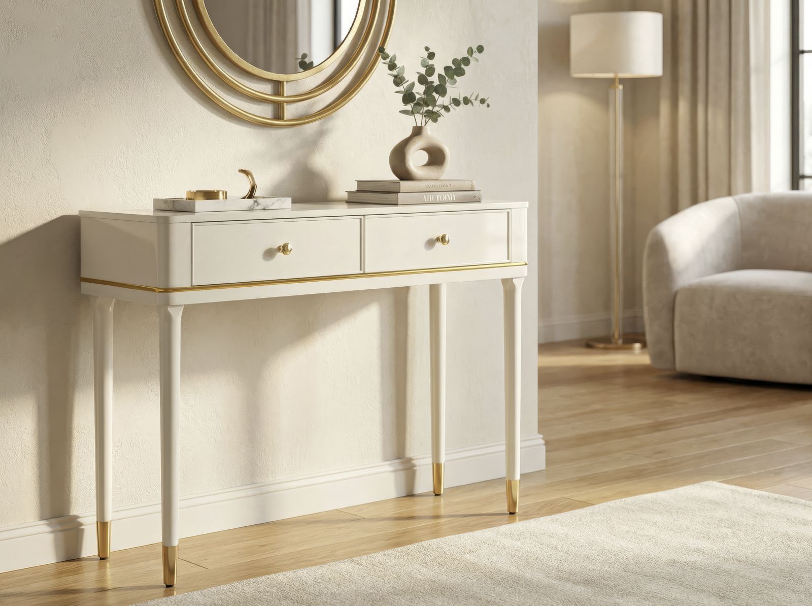 CAMILLE CONSOLE WHITE CM 101X37X78 - slika 7