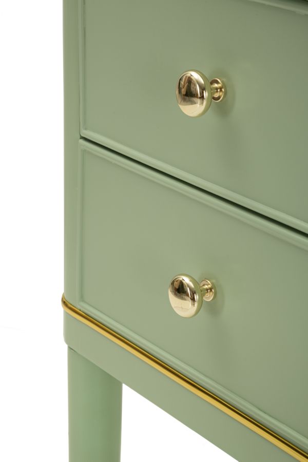 CAMILLE BEDSIDE GREEN CM 40X30X71 - slika 5