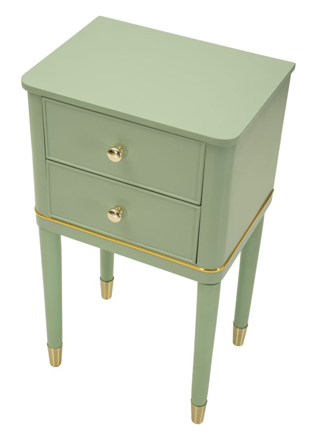 CAMILLE BEDSIDE GREEN CM 40X30X71 - slika 3