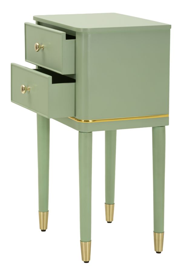 CAMILLE BEDSIDE GREEN CM 40X30X71 - slika 4