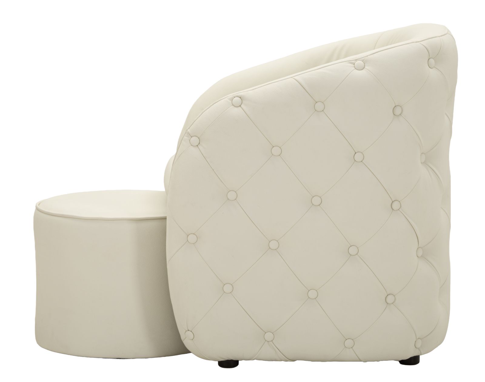 ZAGABRIA ARMCHAIR WITH STOOL CM 76X75X80-Ø 47X35 - slika 3