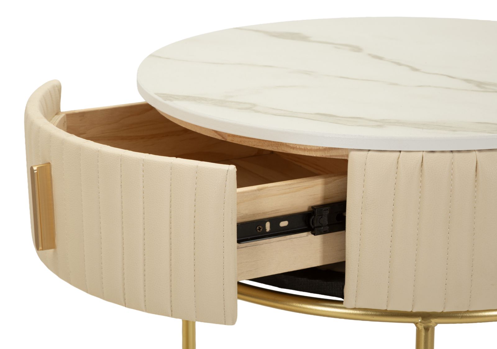 BED SIDE/DRESSING TABLE WITH POUF POK CM Ø 52X70 - Ø 36X39 - slika 7