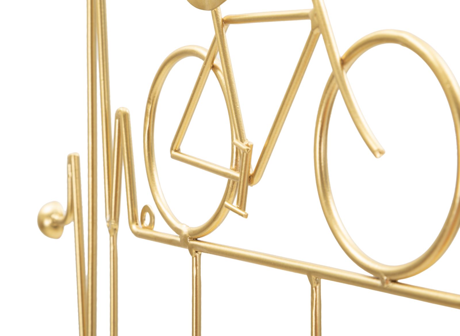 BICYCLE WALL HANGER BLACK GOLD CM 59X3,2X26,5 - slika 4