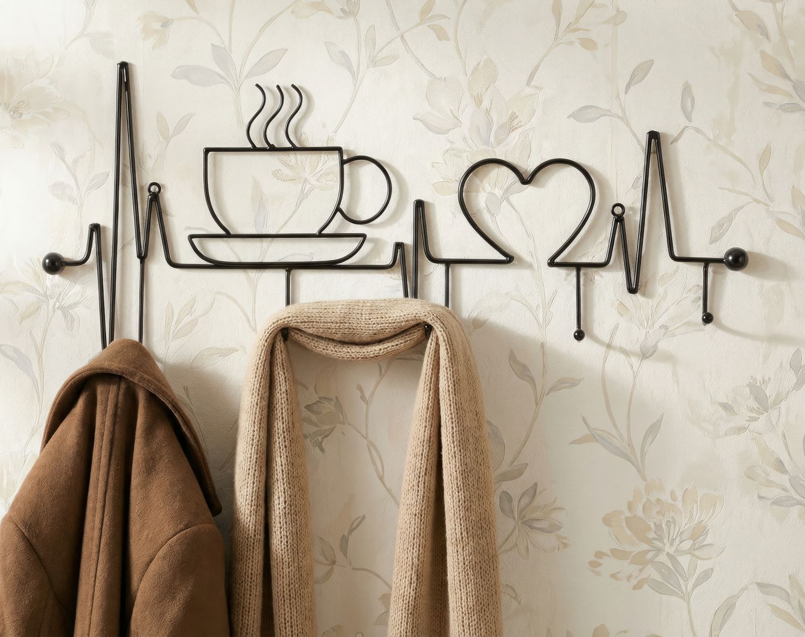 BREAKFAST WALL HANGER BLACK CM 60X3,8X26,7 - slika 5