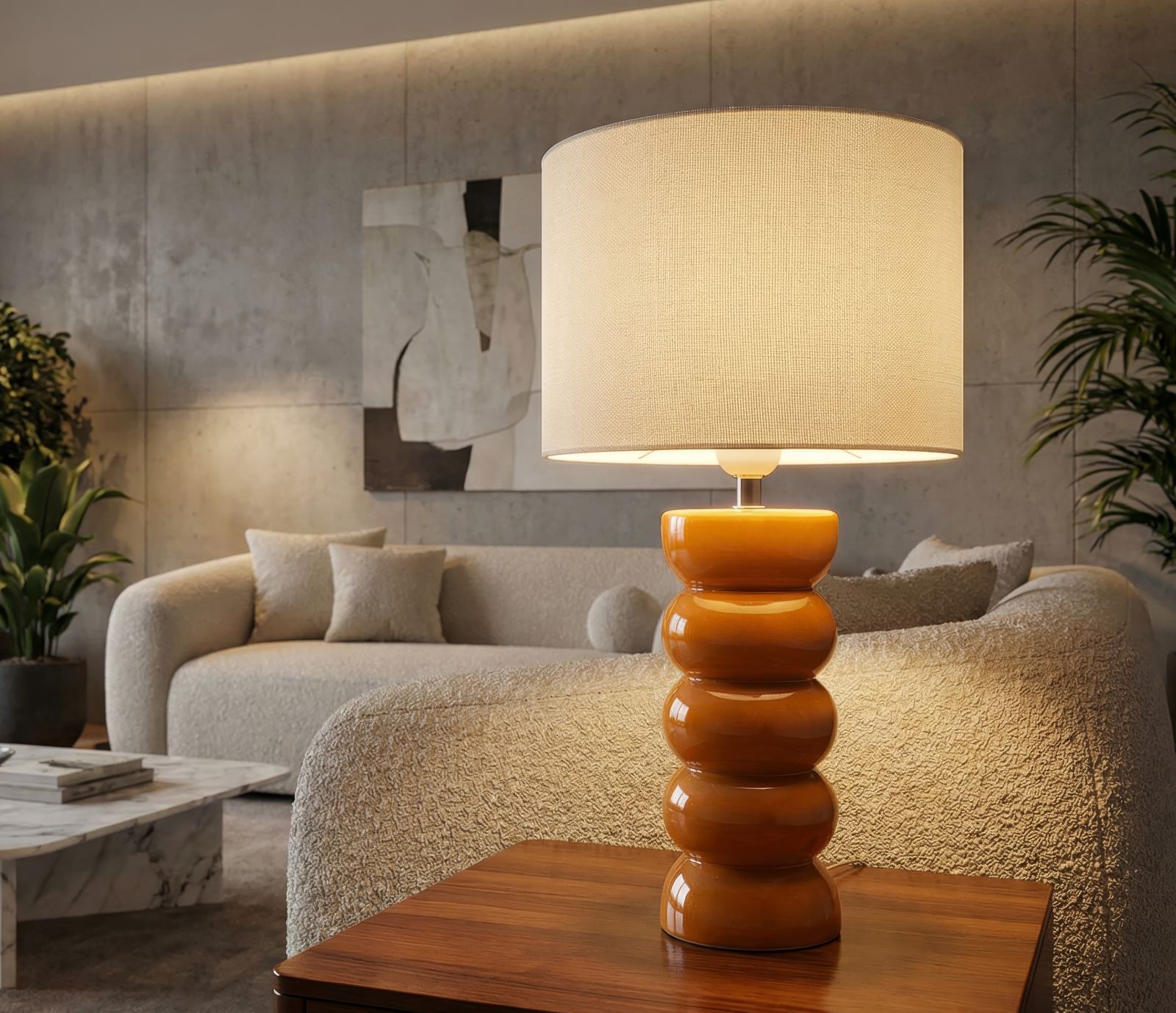 TORR TABLE LAMP MUSTARD CM Ø 25X46 - slika 5