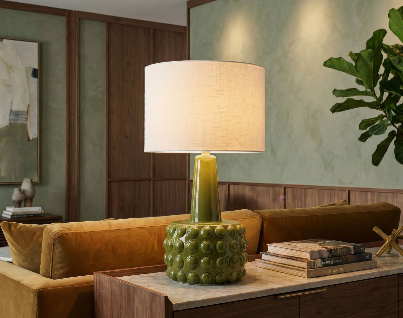 GRESS TABLE LAMP GREEN CM Ø 30X51,5 - slika 5