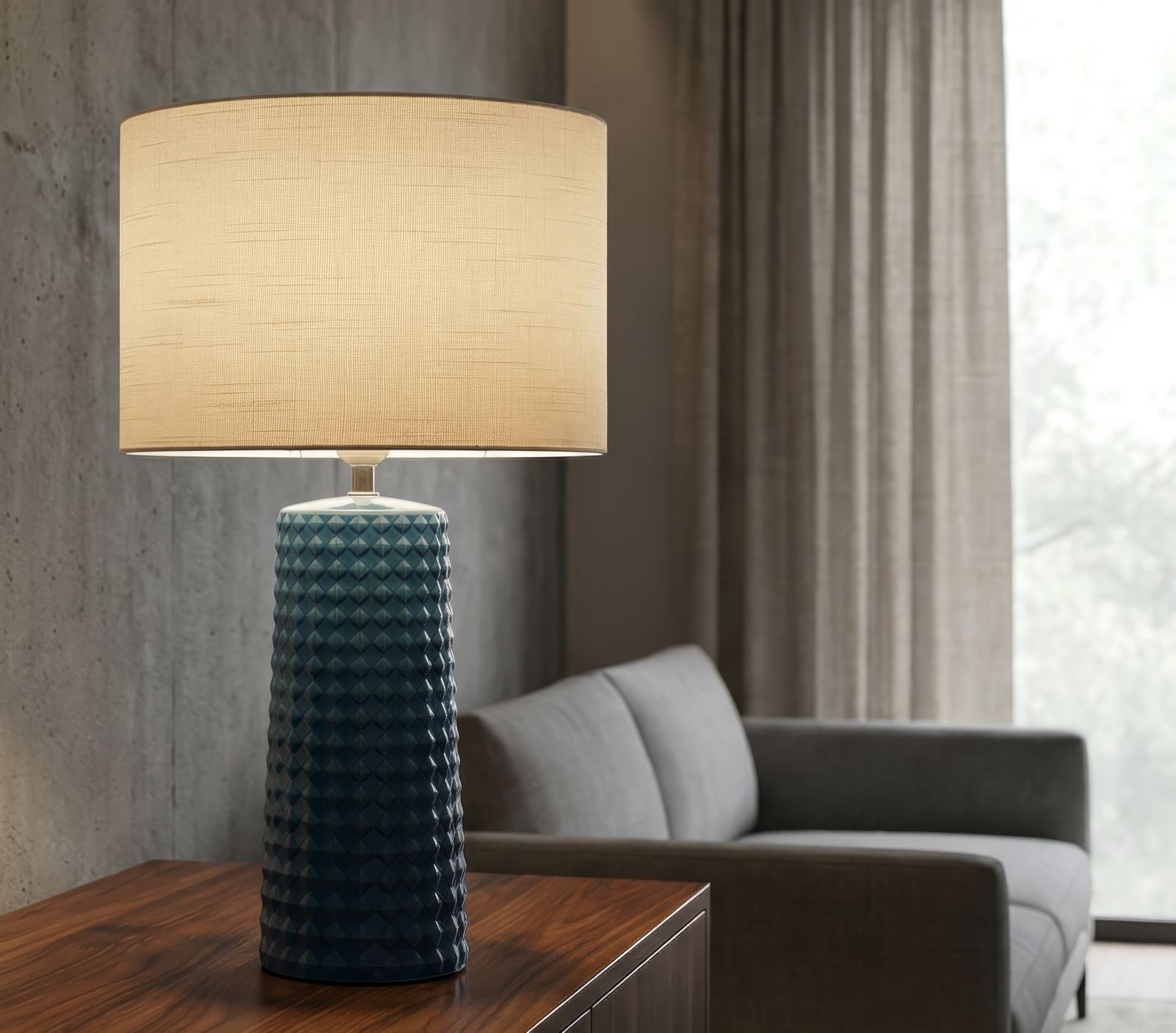 GLISS TABLE LAMP BLUE CM Ø 30X52 - slika 5