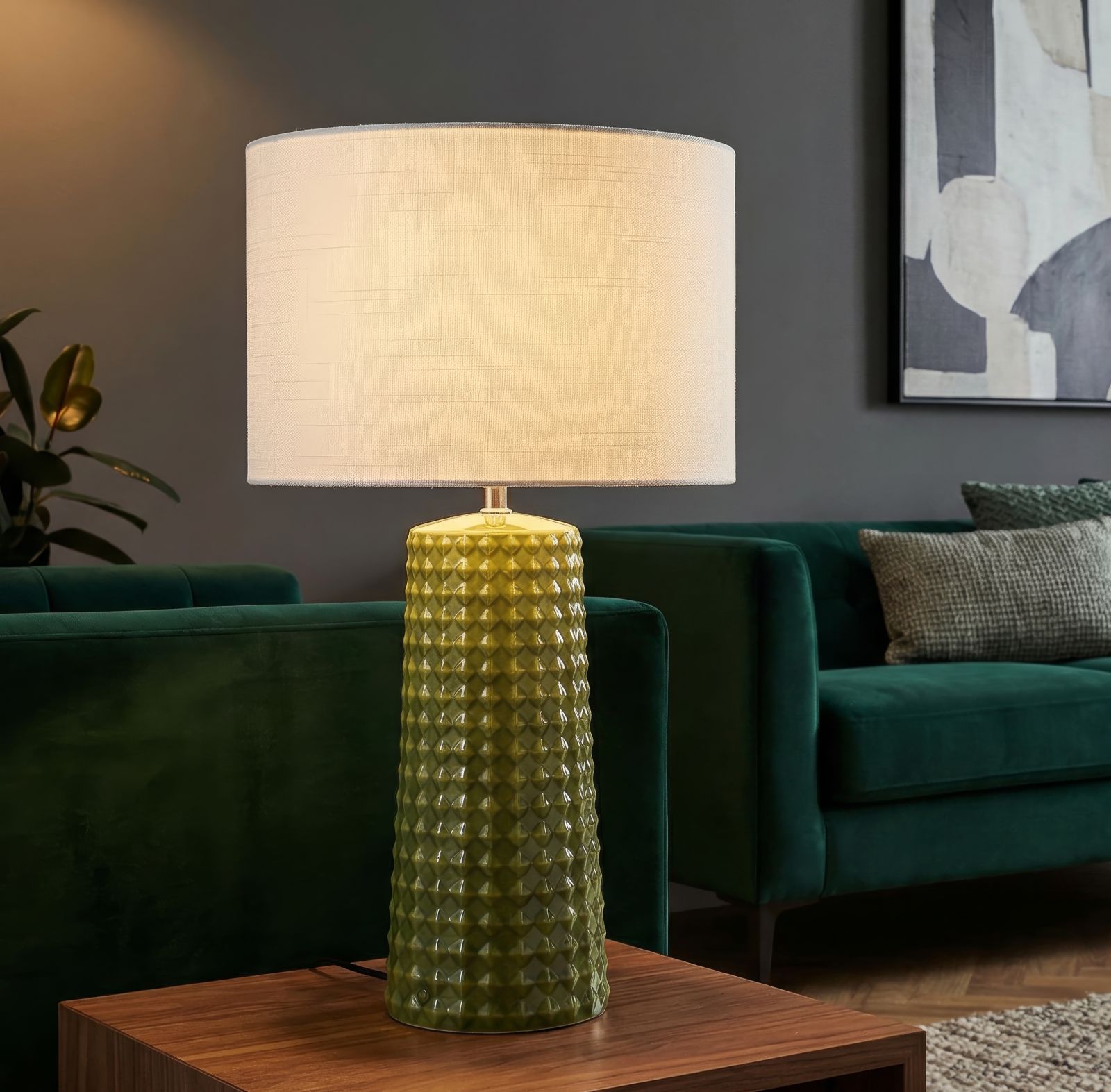 GLISS TABLE LAMP GREEN CM Ø 30X52 - slika 5