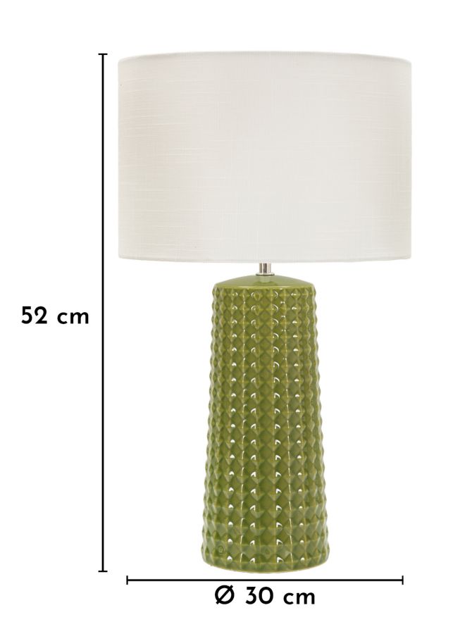GLISS TABLE LAMP GREEN CM Ø 30X52 - slika 6