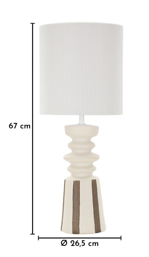 TRIBAL TABLE LAMP CM Ø 26,5X67 - slika 6