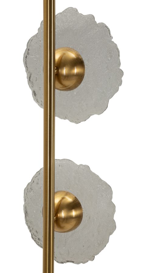 EMILY VERTICAL CEILING LAMP GREY GLASS CM 15X16X110 - slika 4