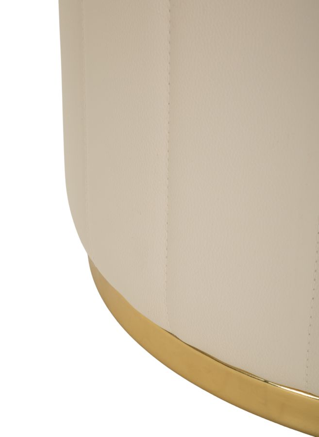 LONDON POUF WITH STORAGE CREAM CM Ø 46,5X44 - slika 5