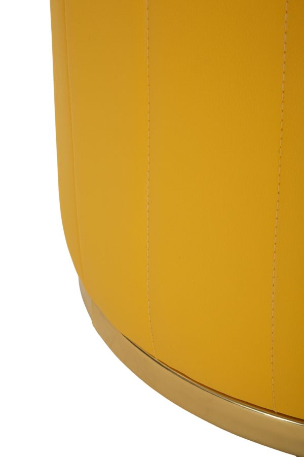 LONDON POUF WITH STORAGE MUSTARD CM Ø 46,5X44 - slika 5