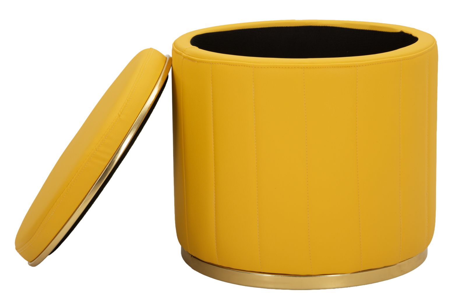 LONDON POUF WITH STORAGE MUSTARD CM Ø 46,5X44 - slika 4