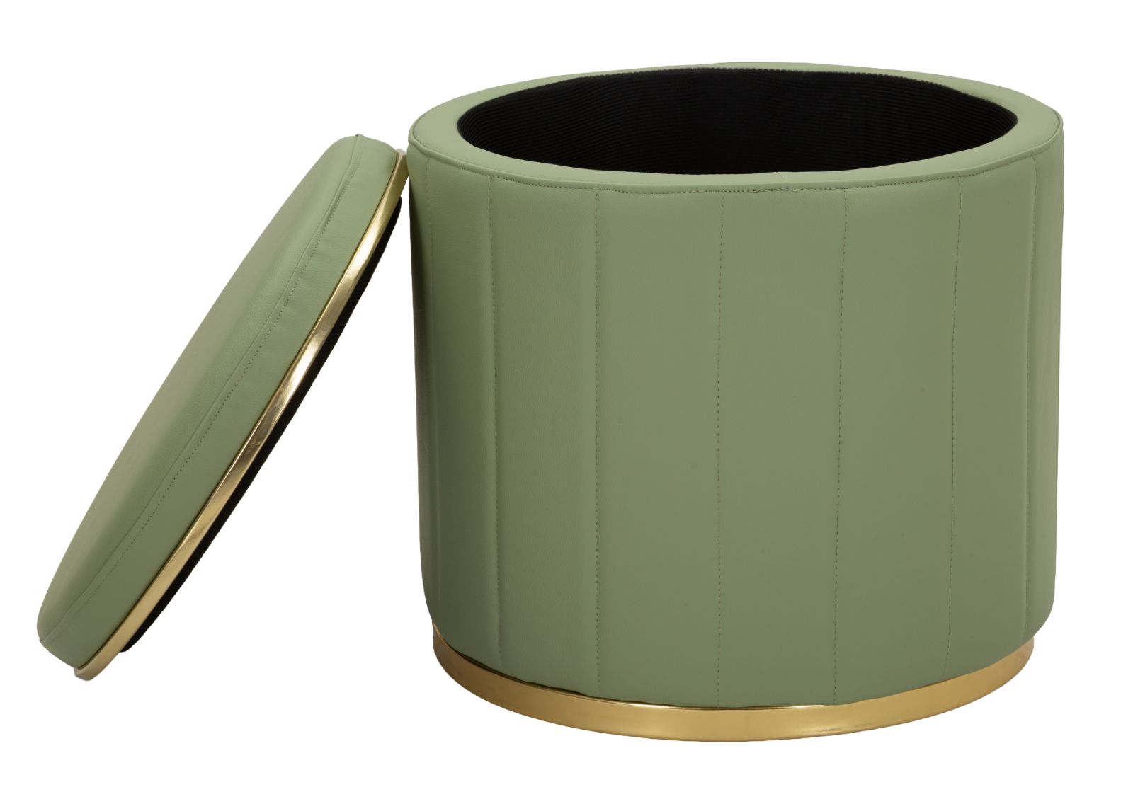 LONDON POUF WITH STORAGE GREEN CM Ø 46,5X44 - slika 4