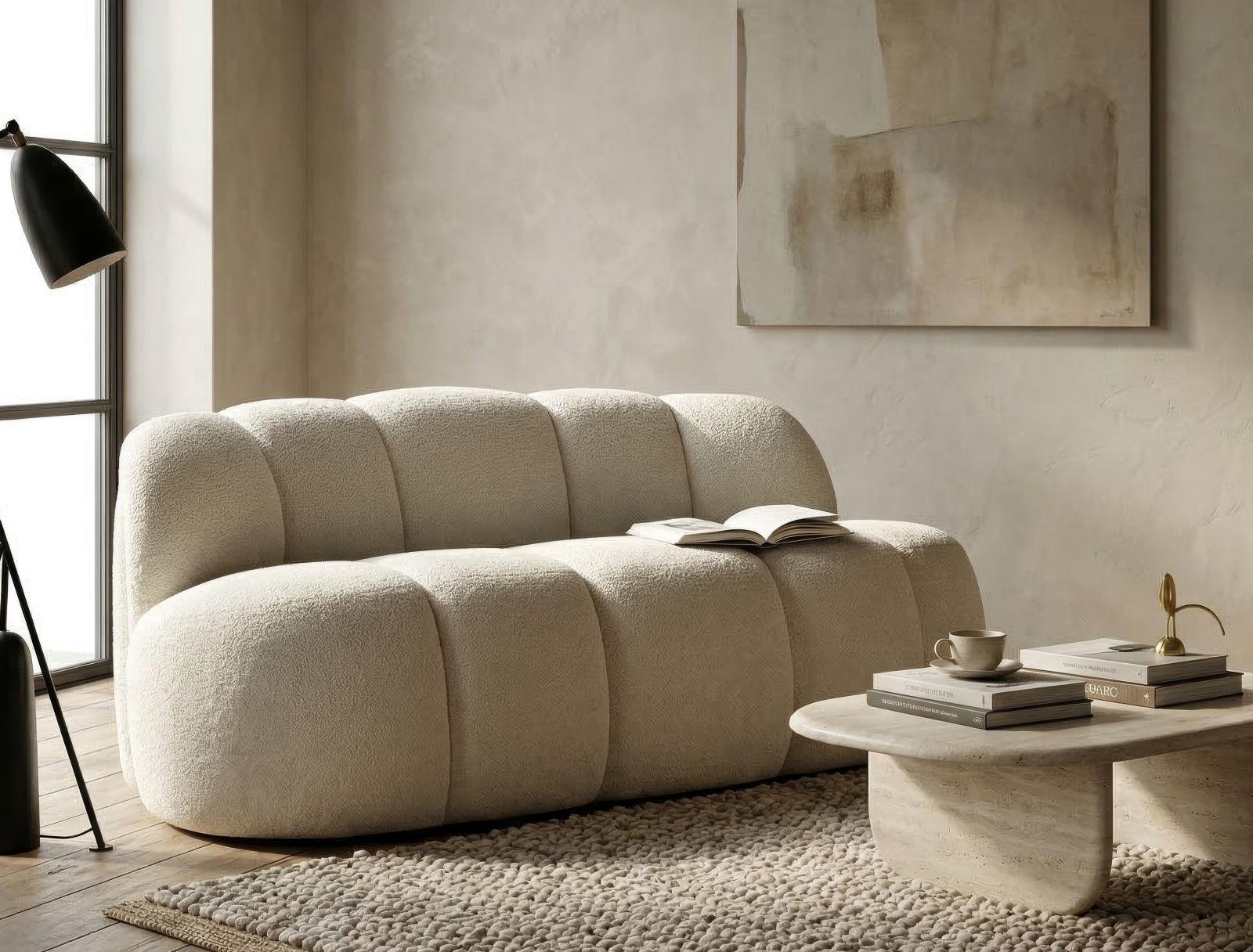 BALL 2 SEAT SOFA' WHITE CM 145X80X69 - slika 9