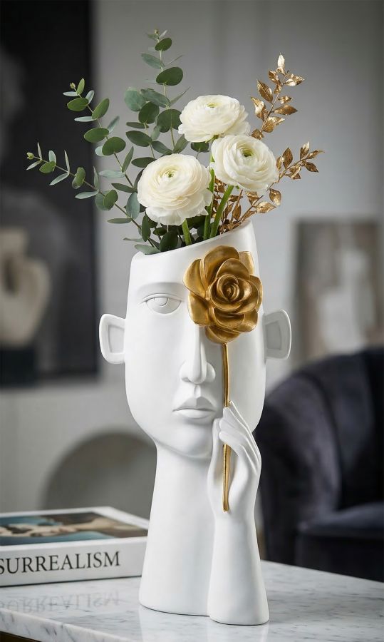 VASO FACE C/FIORE CM 14X13X27 - slika 5