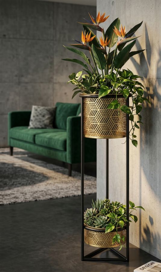 FLOWER HOLDER DOPPIO CM Ø 23X80 - slika 5