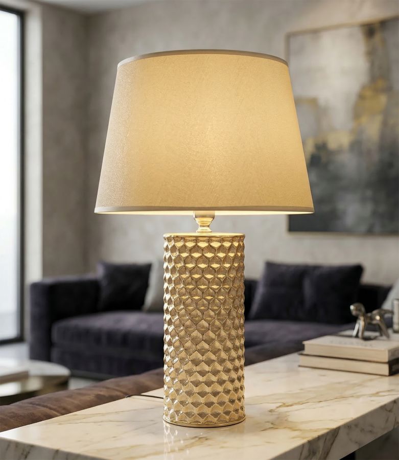 TABLE LAMP GLAM GOLD CM Ø 30X47,5 - slika 5
