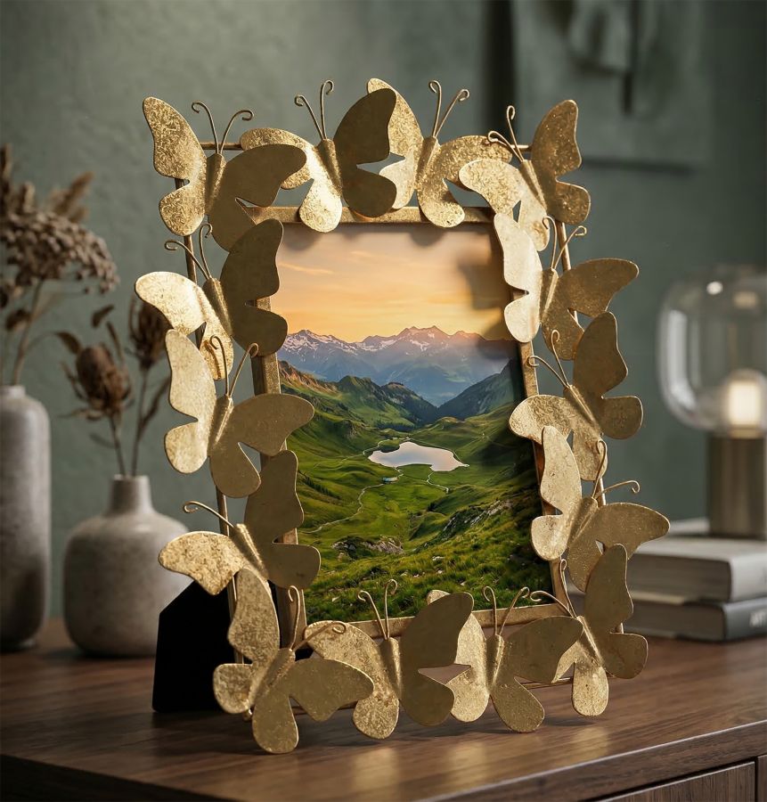 PHOTO FRAME BUTTERFLY GLAM CM 28X11,5X30,5 (INSIDE SIZES CM 15X20) - slika 5