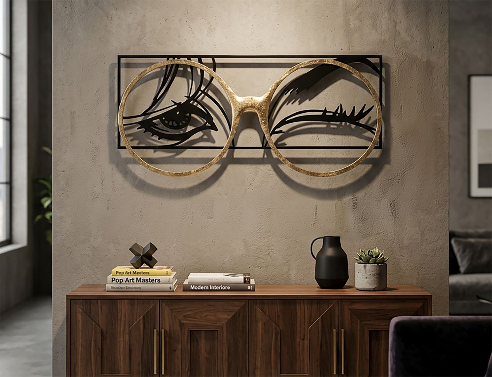IRON WALL PANEL EYEWEAR CM 89,5X3,8X41,3 - slika 5