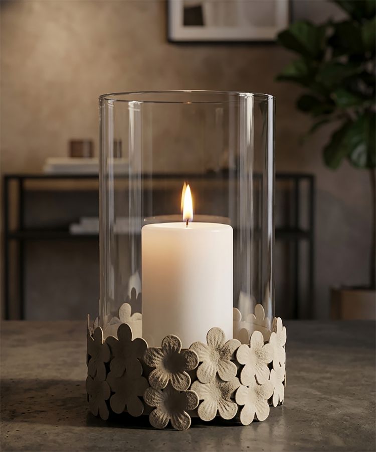CANDLE HOLDER DUNE C/VETRO CM Ø14X21 - slika 7