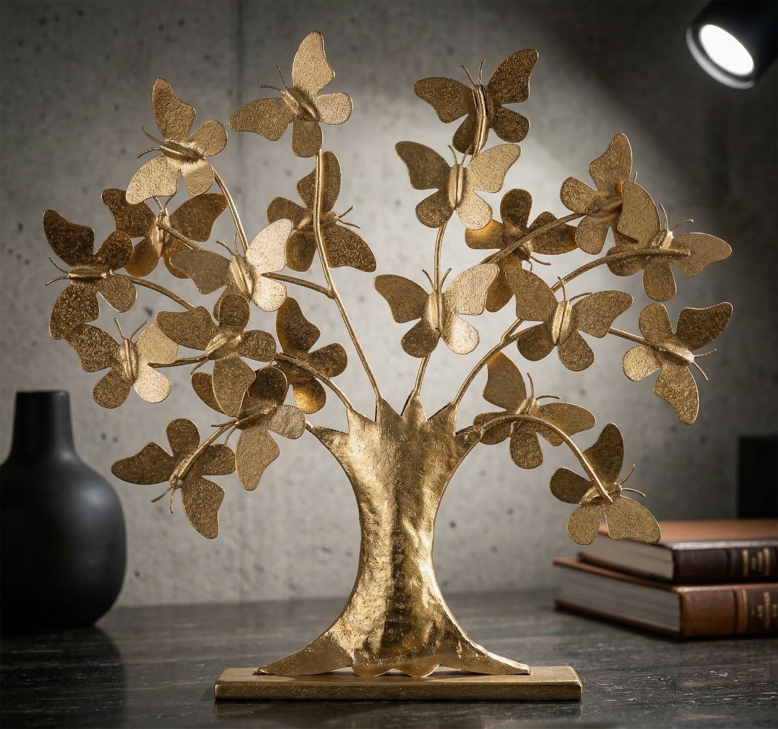 SCULPTUR TREE GLAM WITH BUTTERFLY CM 31X8X30 - slika 6