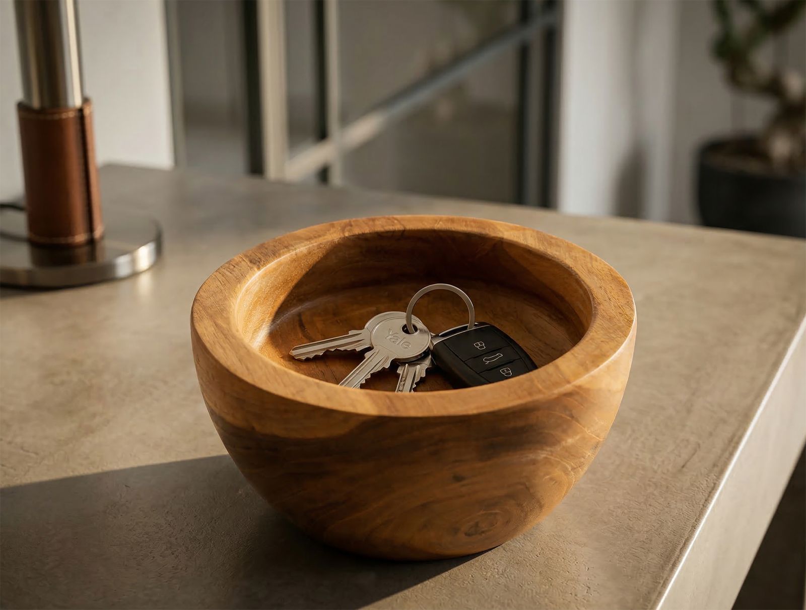TRAY ERUSI SIMPLE TEAK CM Ø 15X9,5 - slika 9