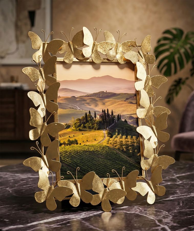 PHOTO FRAME BUTTERFLY GLAM CM 35X15X38 (INSIDE SIZES CM 20X25) - slika 7