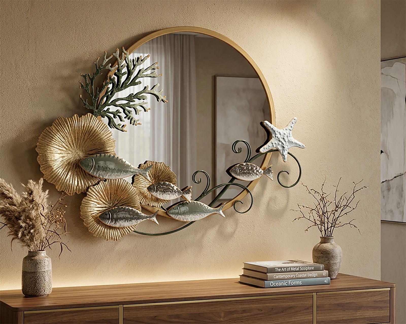 WALL MIRROR FISH CM 88,9X7,6X65,4 - slika 5