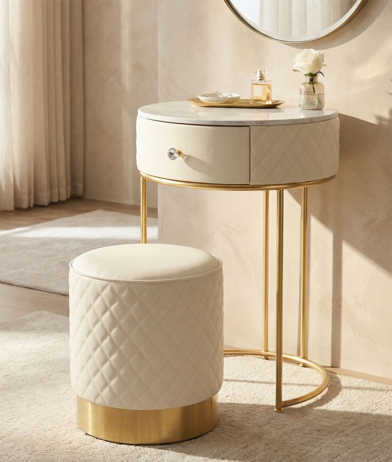 TALL BEDSIDE WITH STOOL SHARON CM Ø 52X70 - Ø 36X39 - slika 9