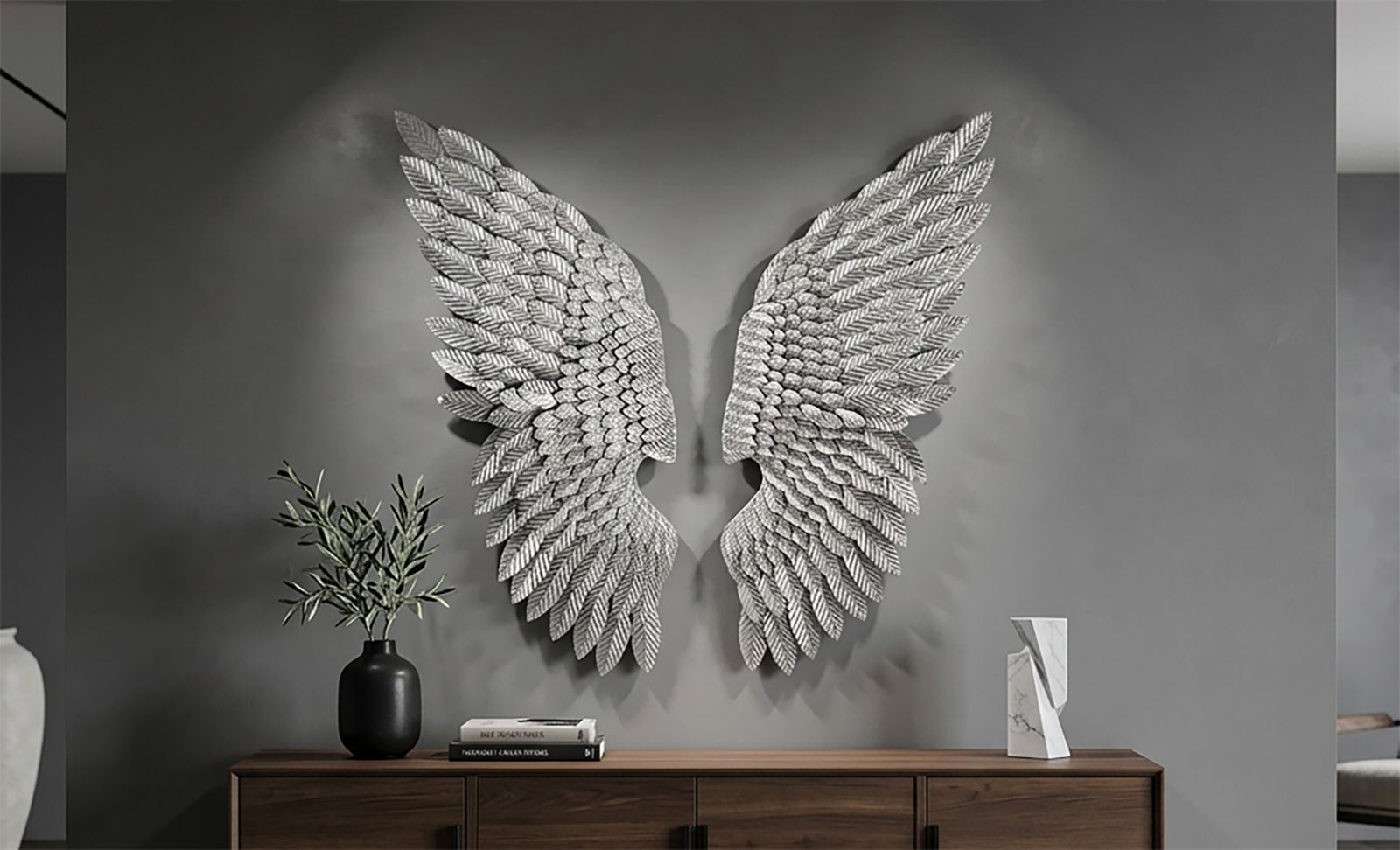 WALL PANEL ALI BEAUTY SILVER SET 2 PCS CM 37,5X3X100 - slika 5