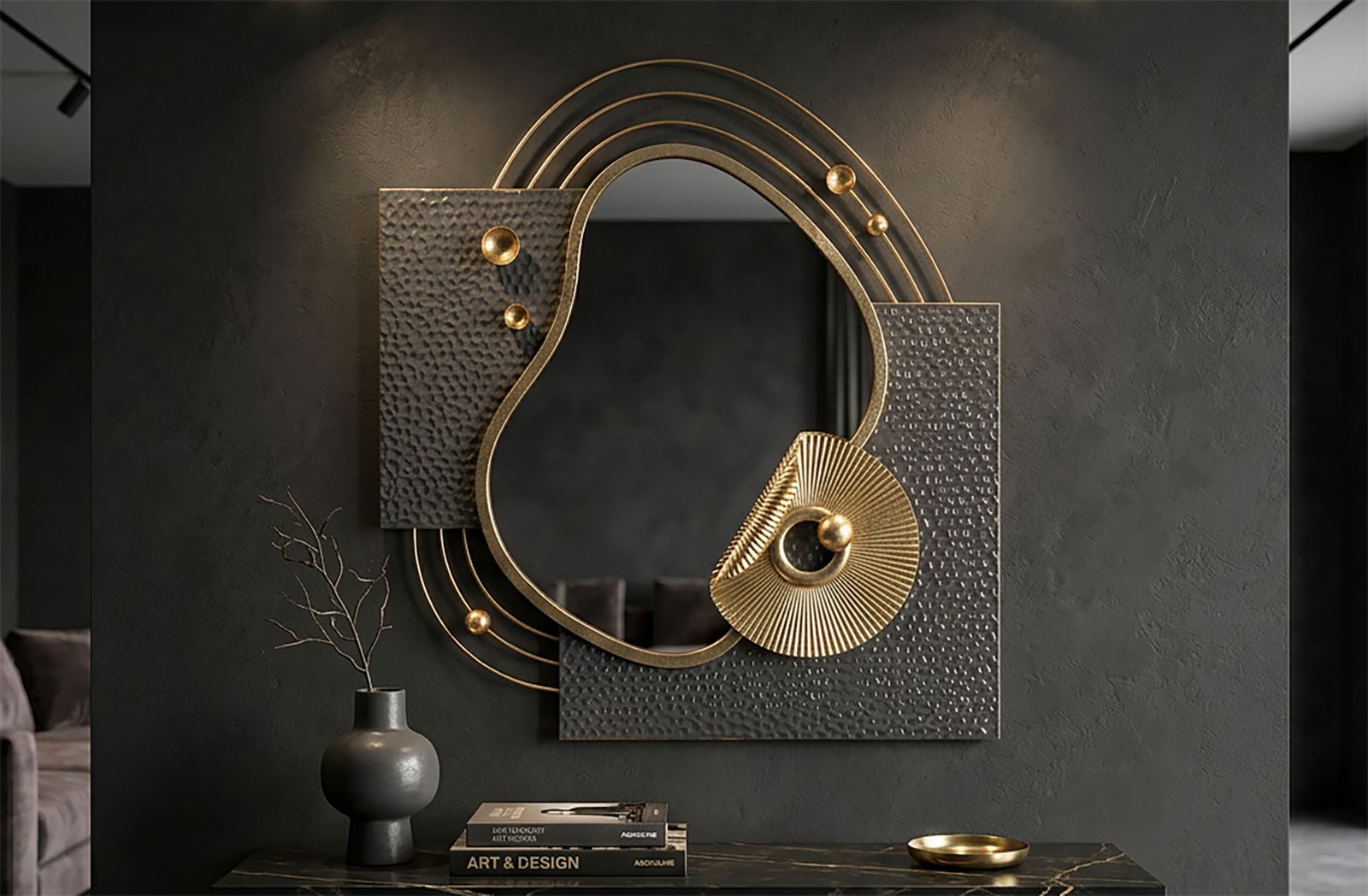 WALL MIRROR ART CM 80X7X72,4 - slika 5