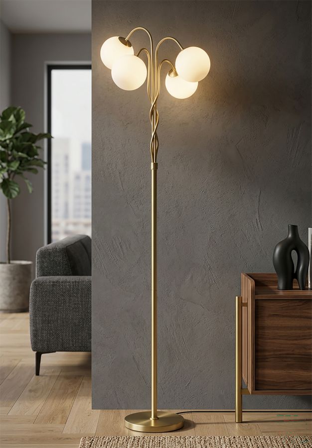 FLOOR LAMP GLAMY 4 LIGHT CM Ø 54X176 - slika 6