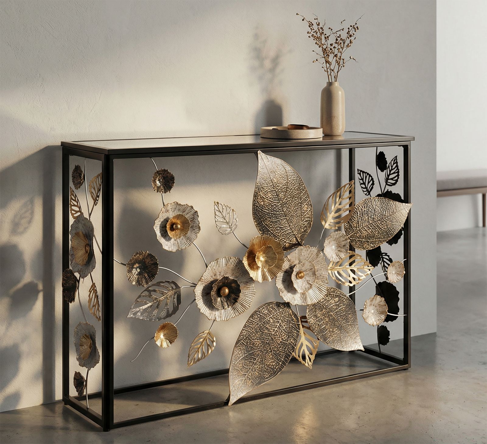 CONSOLE GLAM DARK CM 111,8X41,9X80 - slika 8