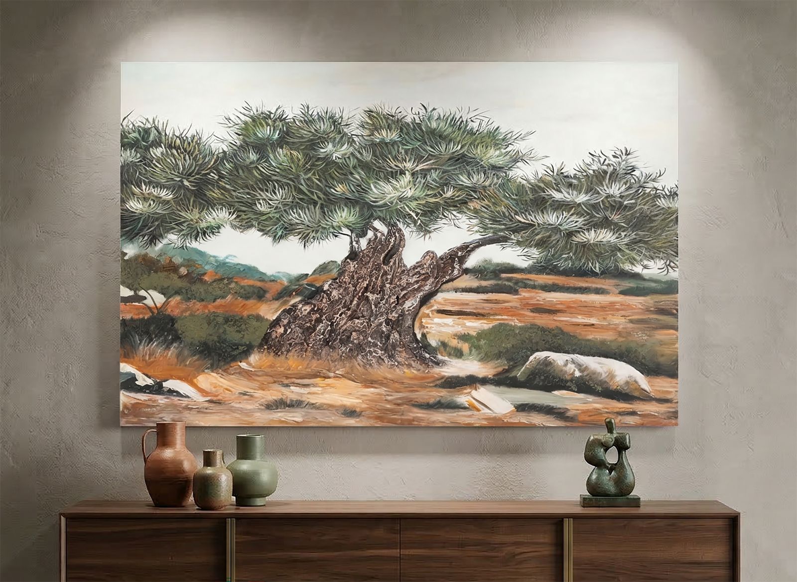OLIVE OIL PAINTING -W- CM 120X3,8X80 - slika 5