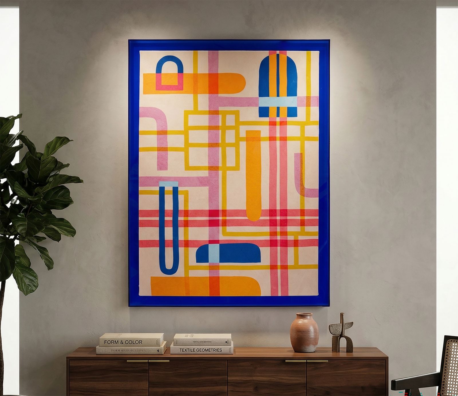 MODIS WITH FRAME LACQUERED CANVAS PRINT -B- CM 60X3,3X80 - slika 5