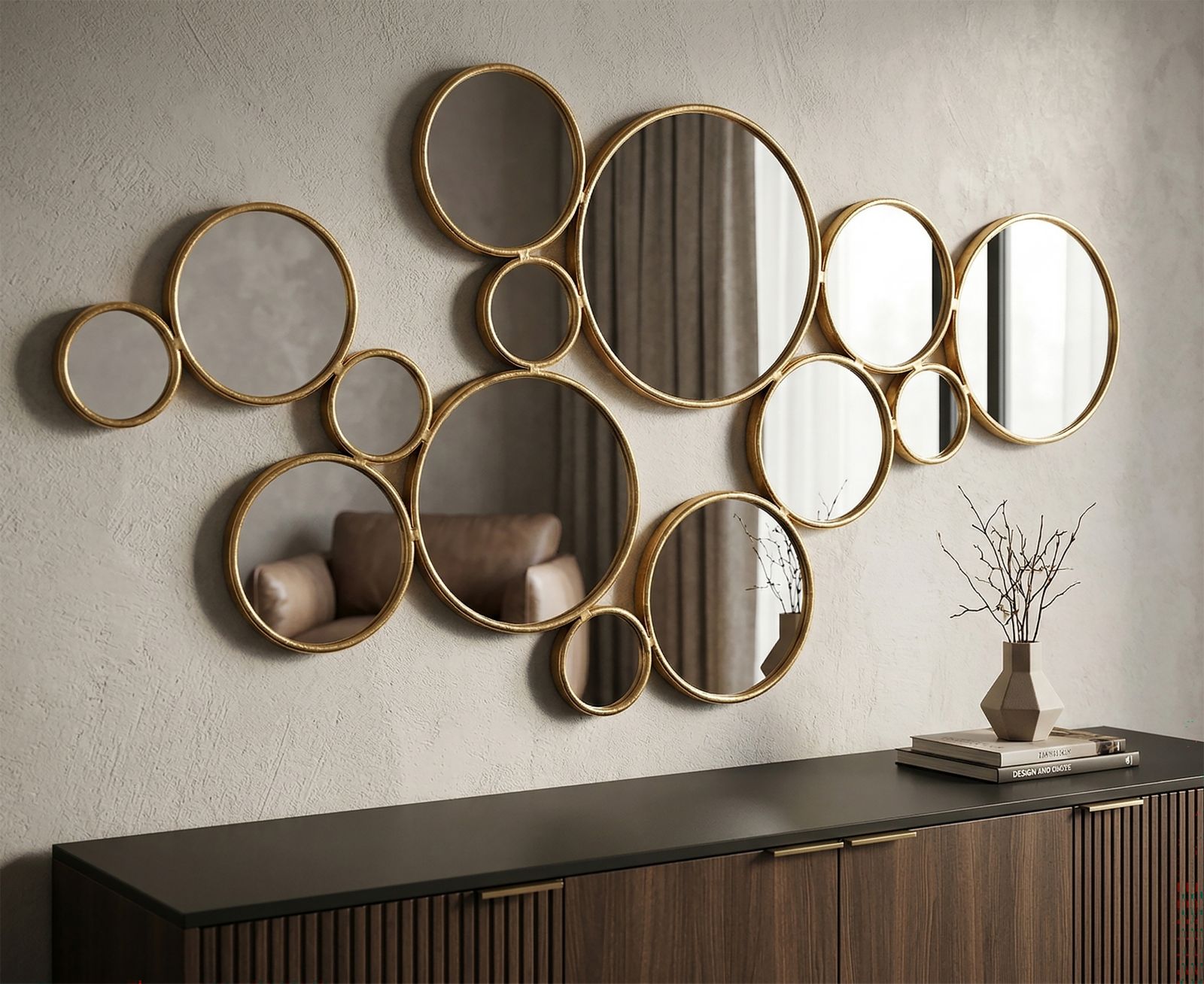 WALL PANEL WITH MIRRORS CM 100X2,3X51,5 - slika 5