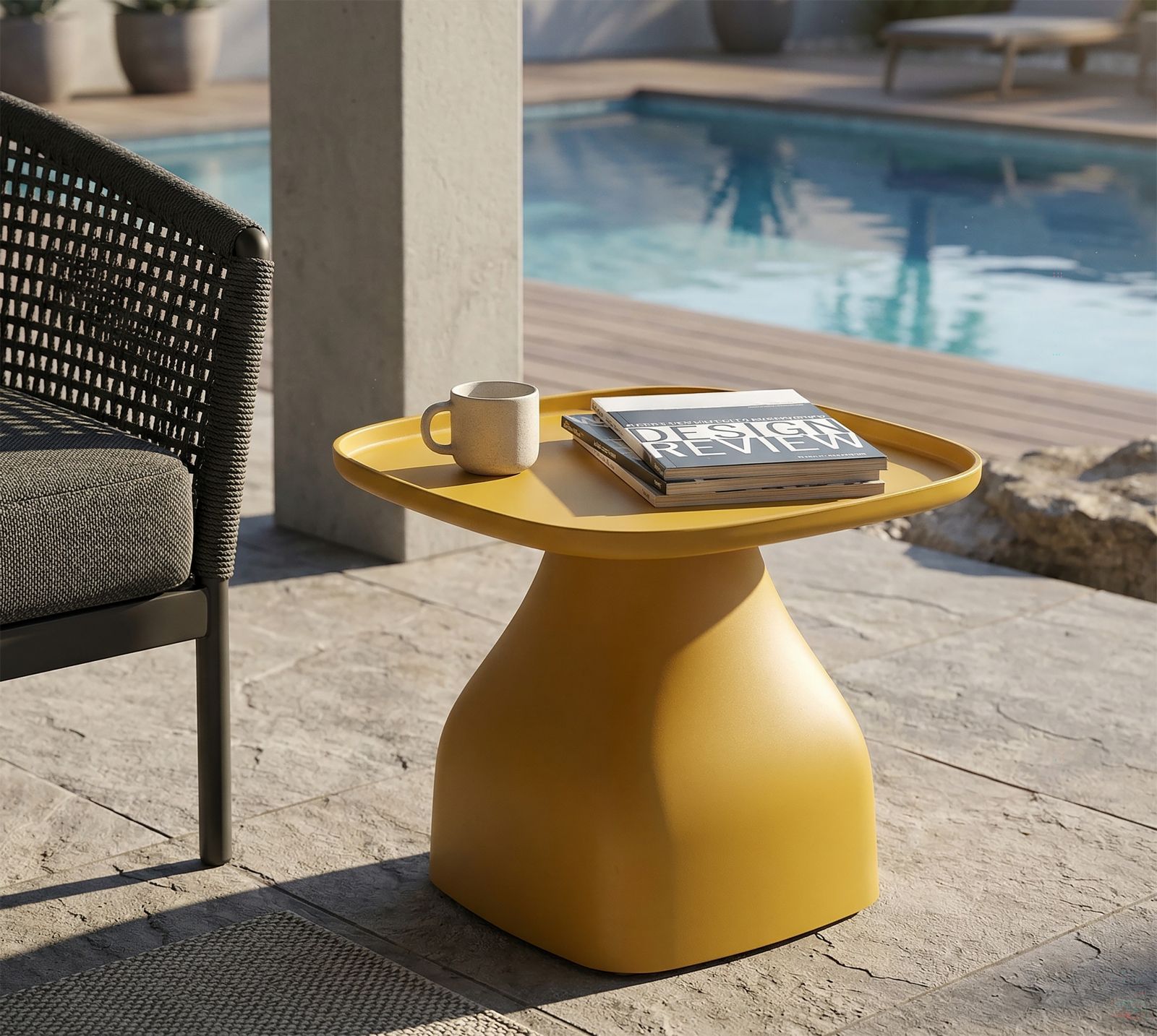 GEA TABLE YELLOW CM 48X48X38 - slika 7