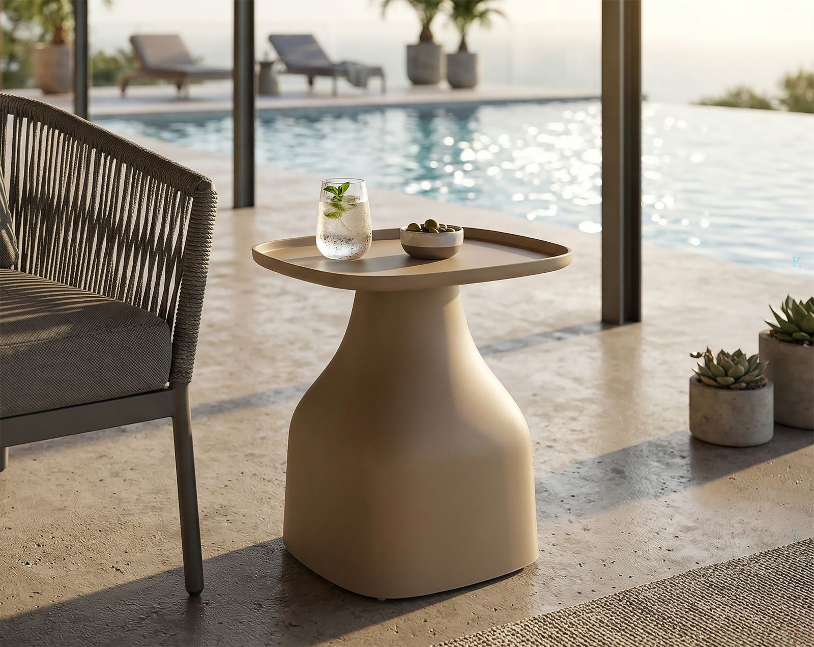 GEA TABLE GREY CM 48X48X50 - slika 7