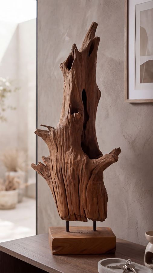 AKAR SCULPTURE TEAK CM 23X27X64 - slika 8