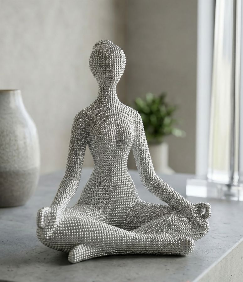 YOGA WOMAN SILVER CM 20,5X15,5X23 - slika 6