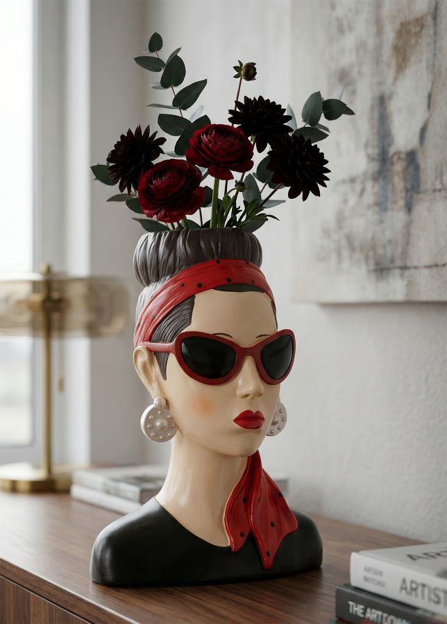 WOMAN VASE HOLLYWOOD -B- CM 21X16X27 - slika 6