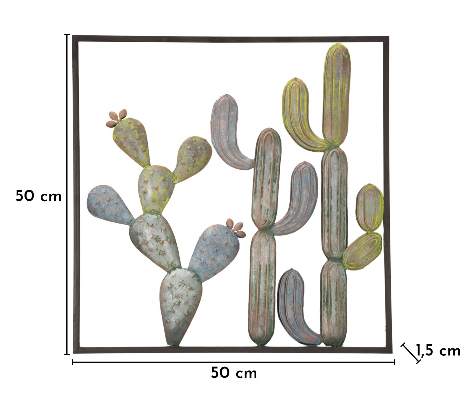 WALL DECORATION CACTUS-FRAME -C- CM 50X1,3X50 - slika 7