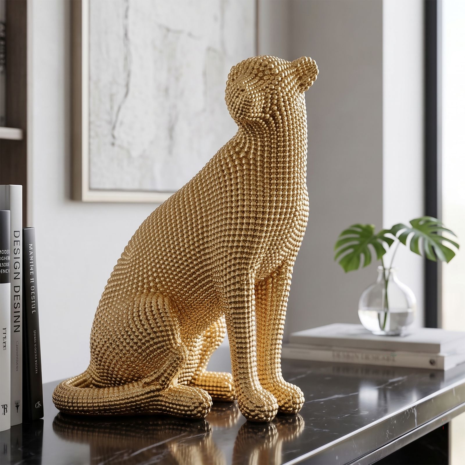 LEOPARD GOLD CM 23X15,5X29 - slika 6