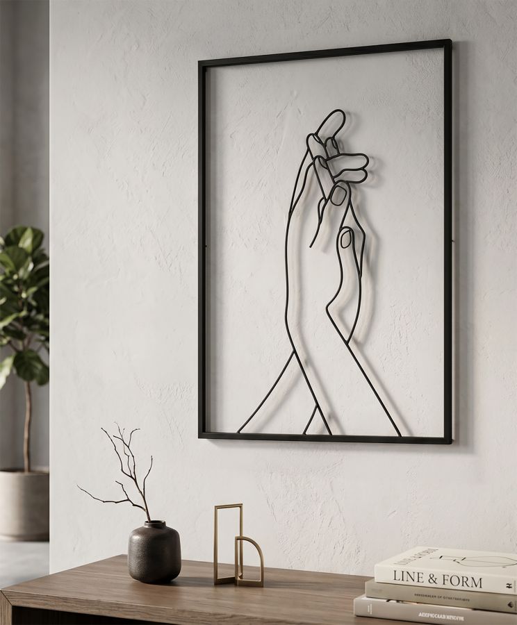 WALL DECORATION SIMPLY HANDS CM 40X1X55 - slika 5